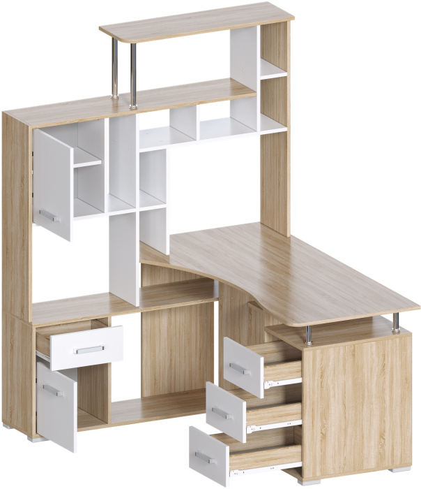 Угловые компьютерные столы, Компьютерный стол Джаз-15 левый