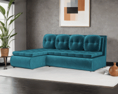 Диваны угловые в гостиную, Диван угловой Кормак (Бархат)