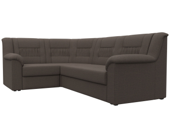 Диван угловой Карелия левый угол, рогожка Амур