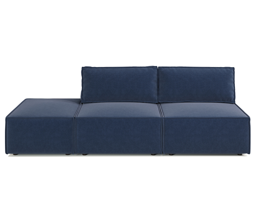 Диваны угловые в гостиную, Диван модульный Гамма 265х95х70 см, левый