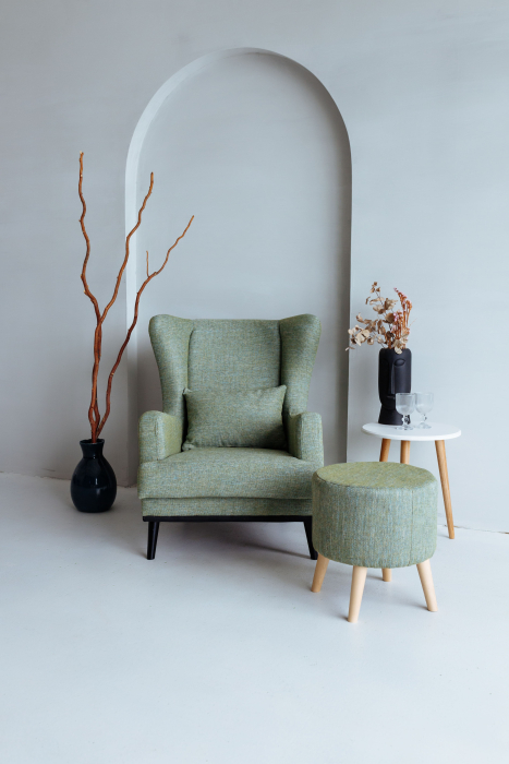 Пуф в прихожую, Пуф Лаки, рогожка