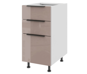 Тумба напольная с 3-мя ящиками Тандембокс 40 х 82 см Коктейль