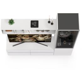 Гостиная Сидней с фасадами стекло