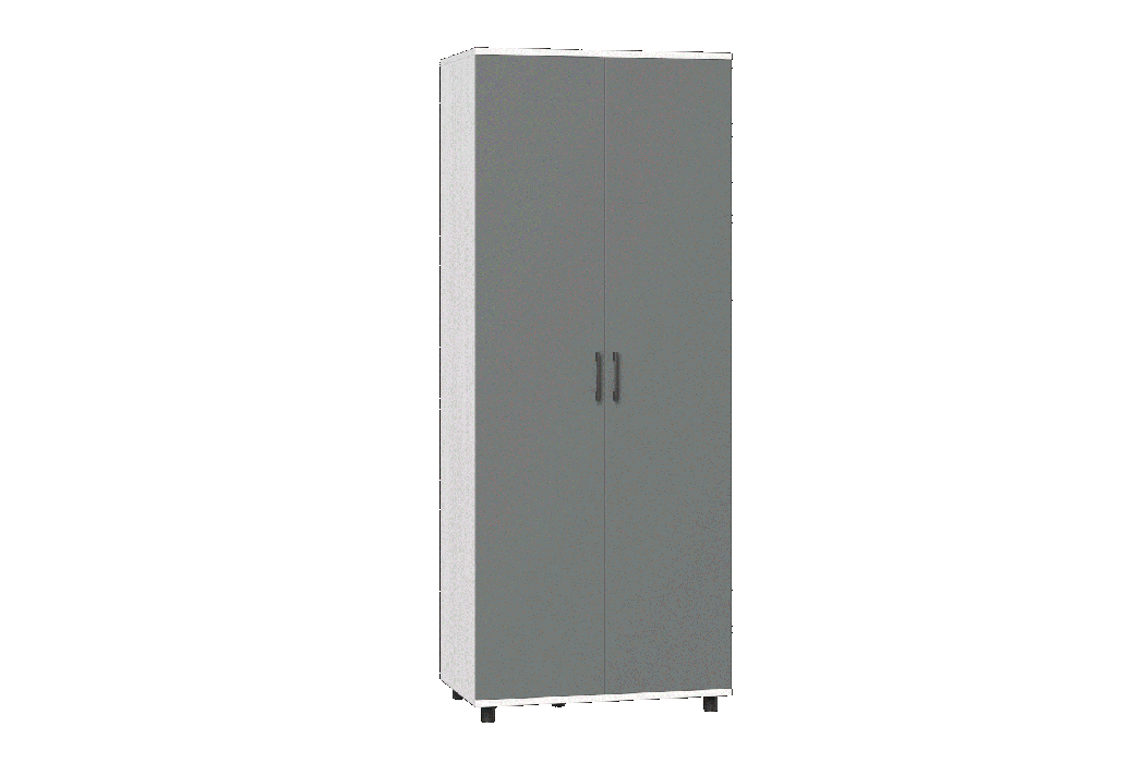 Шкафы двухстворчатые, Модульная система Грейс Шкаф ШК-5008  Снежный Ясень