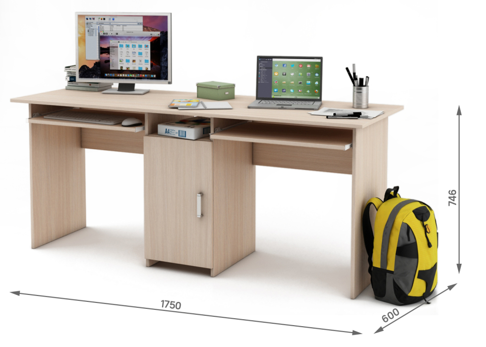 Прямые, Письменный стол Лайт-10К
