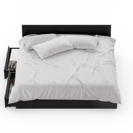 Большая двуспальная кровать с ящиками Стандарт 1800