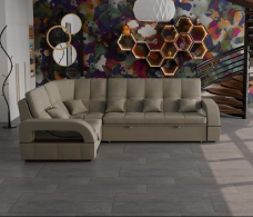 Диваны угловые в гостиную, Модульный диван Майами-3,микровелюр,антивандальная и водостойкая ткань,венеция