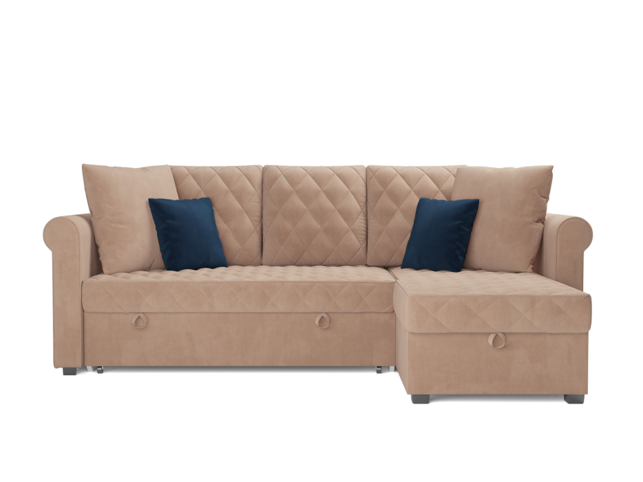 Диваны угловые в гостиную, Диван угловой Берлин (Велюр)