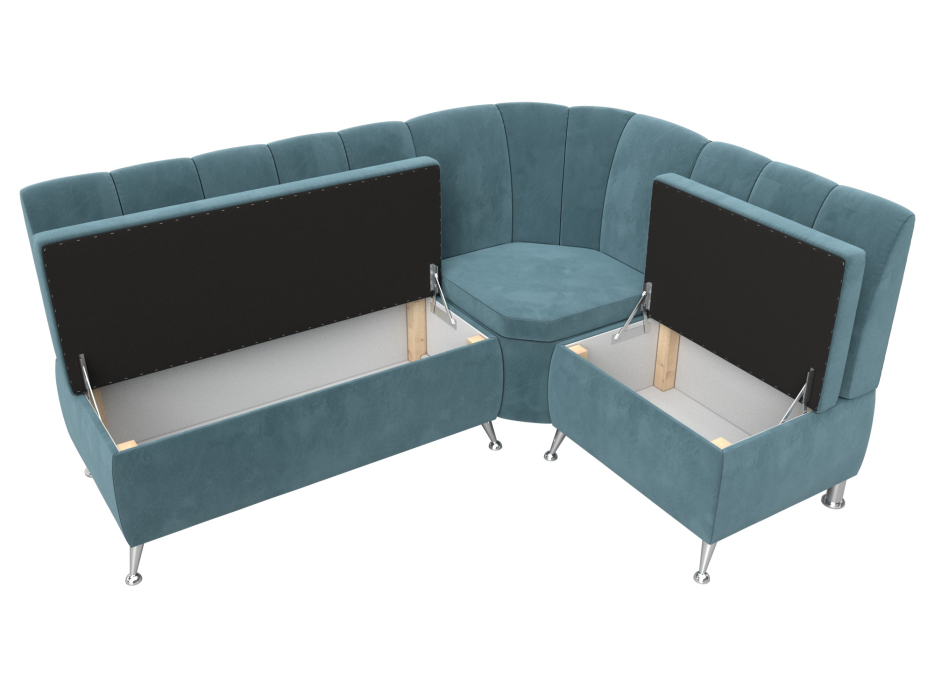 Диваны угловые кухонные, Диван кухонный угловой Кантри правый угол, велюр