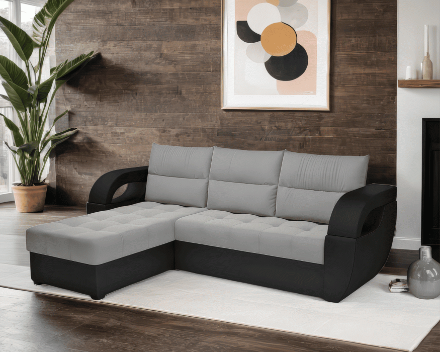 Диваны угловые в гостиную, Диван угловой Мартин (Рогожка)