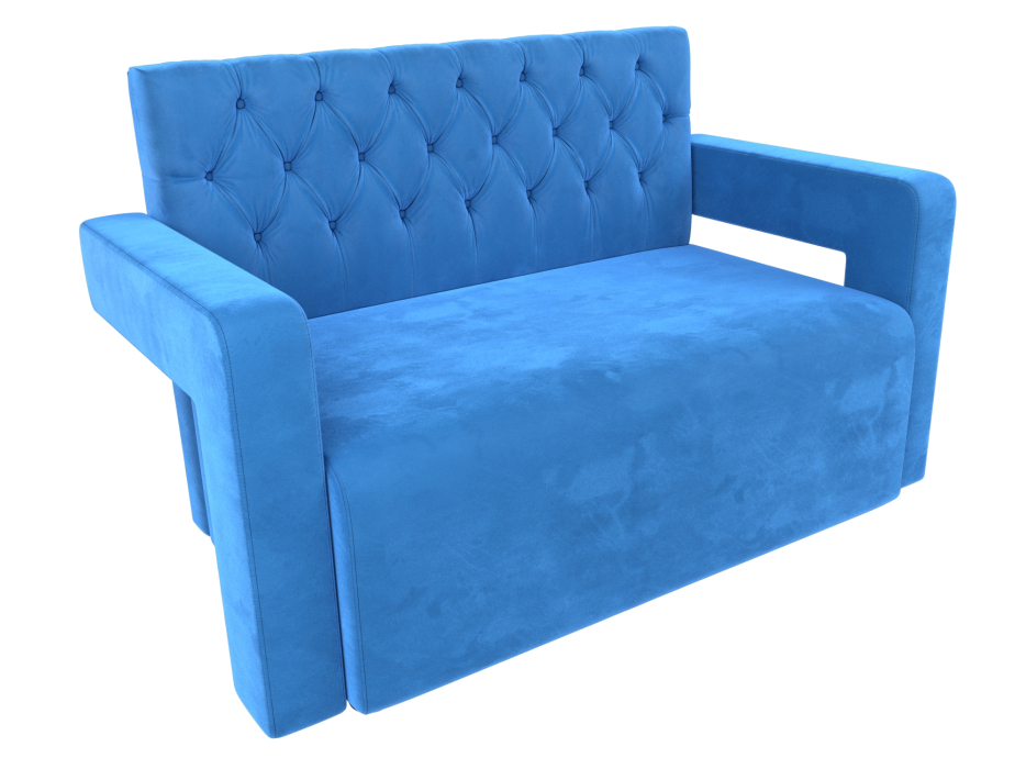 Дизайнерские диваны для гостиной, Прямой диван Рамос Люкс 2-х местный, велюр