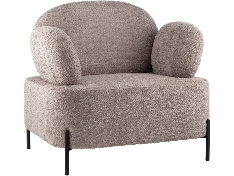 Кресло для отдыха, Кресло STOOL GROUP Кэнди с подлокотниками букле