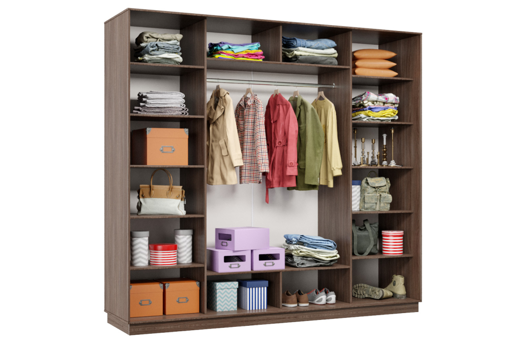 Шкафы-купе 3-х дверные, Шкаф-купе Премьер Лайт 60 (08;08;08) трехдверный