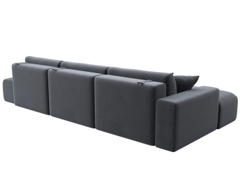 Диван угловой Лига-036 Модерн Лонг левый угол, велюр