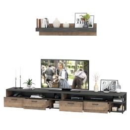 Две ТВ-тумбы Трувор с навесной полкой