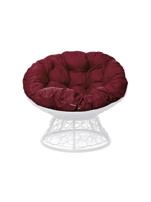 Кресла, Кресло ПАПАСАН с ротангом белое