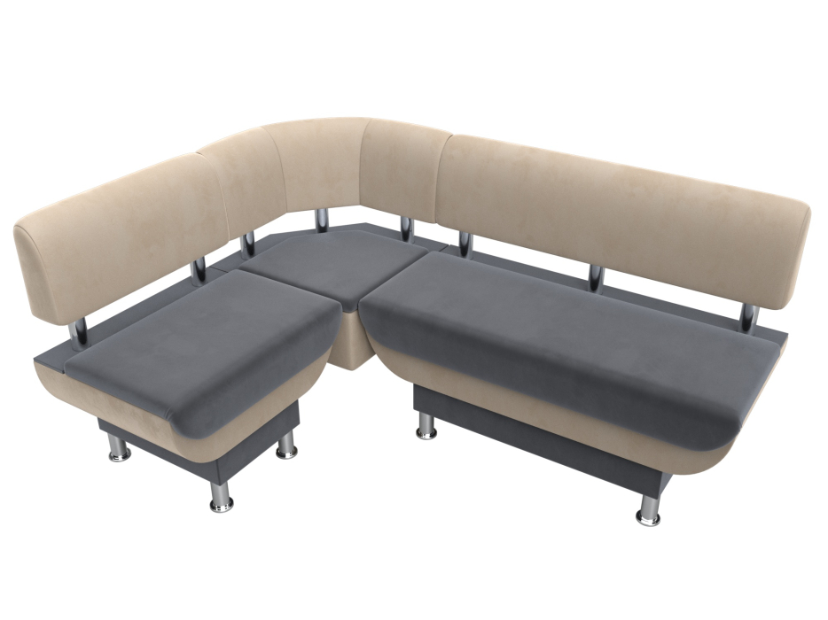 Кухонные уголки, Кухонный угловой диван Альфа левый угол, велюр