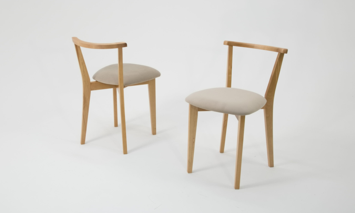 Обеденные группы, Стол Сканди К 100 натур со стульями Франк натур велюр бежевый