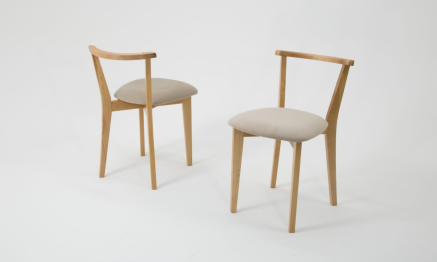 Стол Сканди К 100 натур со стульями Франк натур велюр бежевый