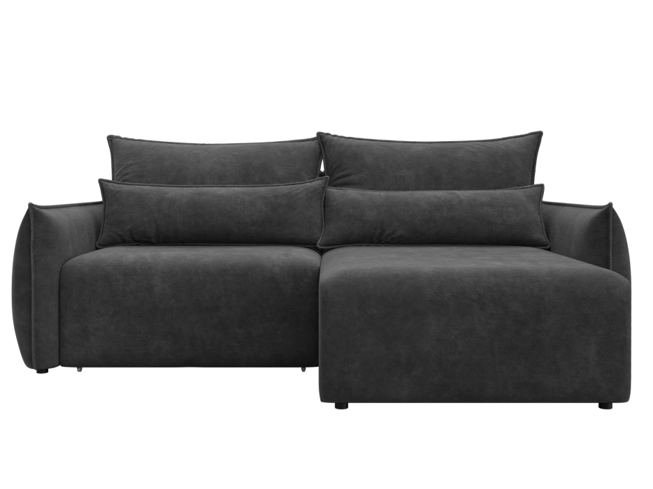 Диваны угловые в гостиную, Диван угловой Лига-051 НПБ угол универсальный, велюр BRUT