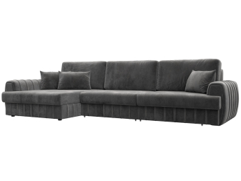 Диван угловой Лига-057 НПБ Лонг угол левый, велюр TOWER