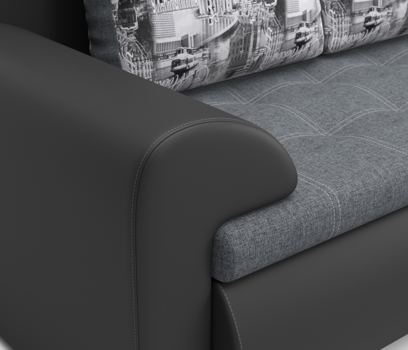 Диваны угловые в гостиную, Угловой диван Цезарь, правый