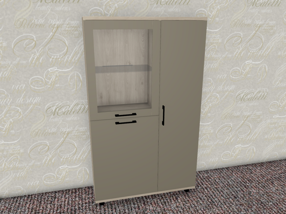 Шкафы распашные, Модульная система Грейс Шкаф ШК-5084  Гикори Джексон Светлый