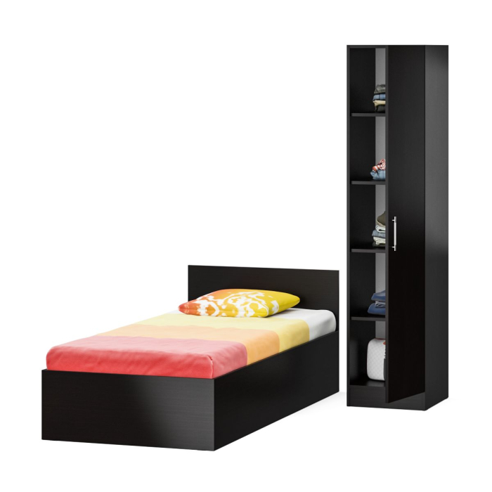 Спальные гарнитуры, Кровать односпальная 900 с пеналом Стандарт