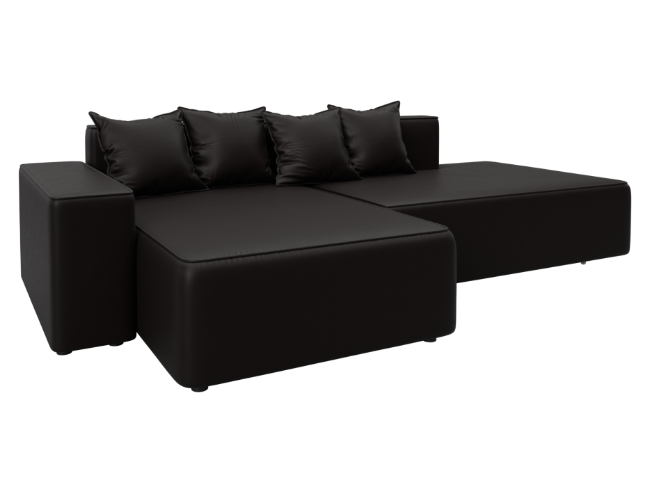 Диваны угловые в гостиную, Диван угловой Лига-079 угол левый, экокожа GRIFON