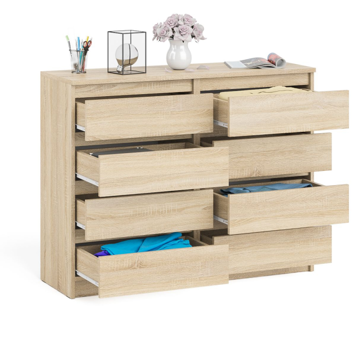 Комоды, Комод восемь выдвижных ящиков Мори МК1200.8