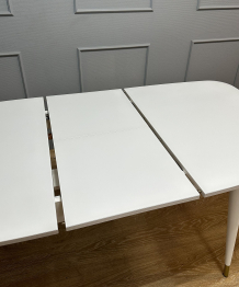 Стол Kenner 1300K раздвижной, стекло сатин