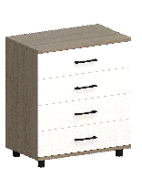 Комоды, Модульная система Грейс Комод КМ-5032  Ясень Асахи