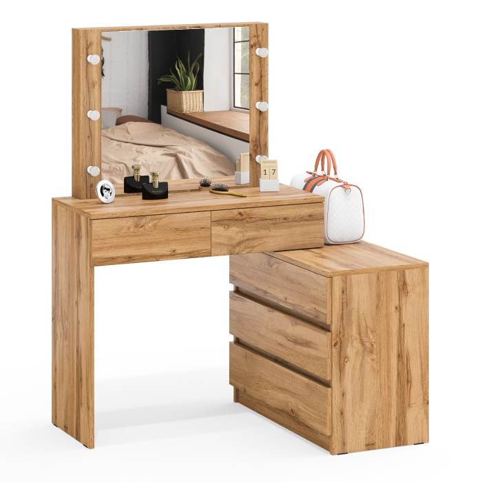 С зеркалом, Туалетный столик с подсветкой 110