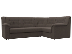 Диваны угловые в гостиную, Диван угловой Карелия правый угол, рогожка Амур