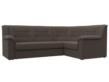 Диван угловой Карелия правый угол, рогожка Амур