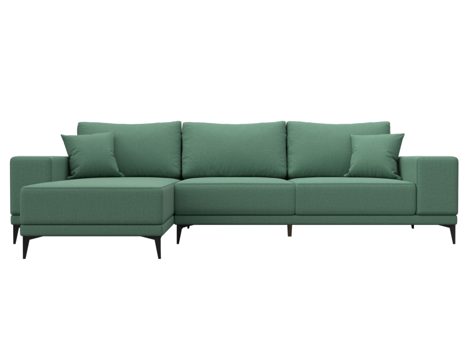 Диваны угловые в гостиную, Диван угловой Льюес левый, рогожка Амур