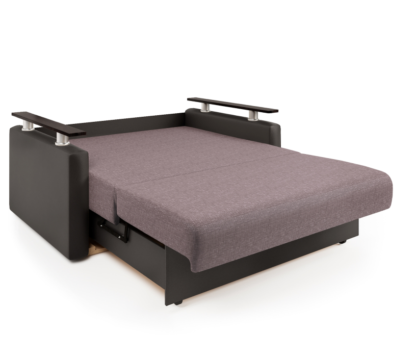 Диваны с ящиком для белья, Диван-кровать Шарм 100, рогожка/ экокожа