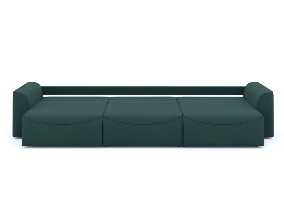 Диваны угловые в гостиную, Диван-кровать П-образный Рафаэль еврокнижка НПБ, велюр