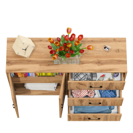 Комод-тумба две дверки и три ящика РВК 123-1204