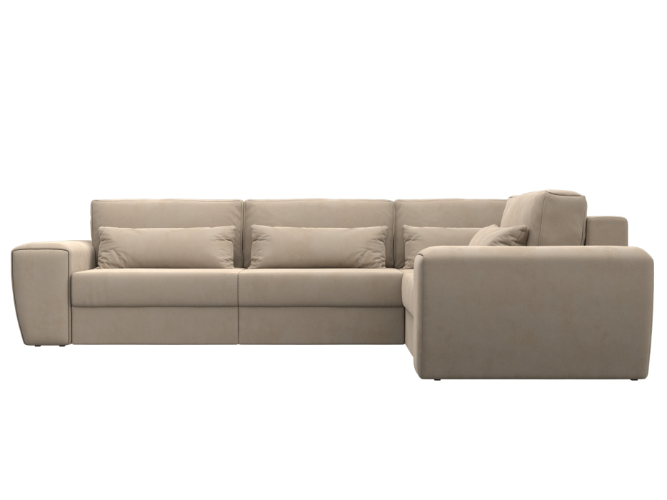 Диваны угловые в гостиную, Диван угловой Лига-008 Long правый, велюр