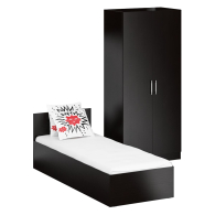 Спальные гарнитуры, Кровать односпальная 800 со шкафом для одежды 2-х створчатым Стандарт