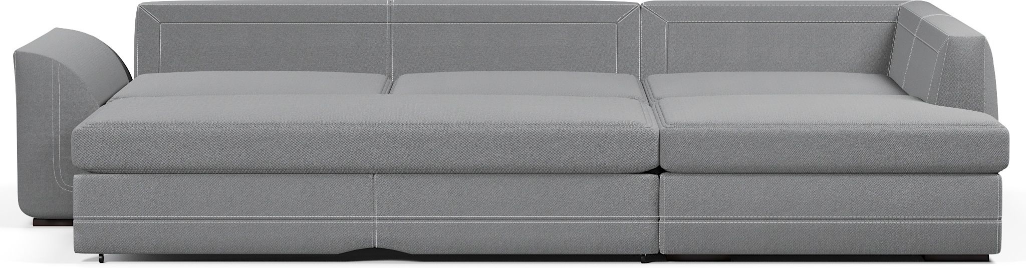 Диваны угловые в гостиную, Диван-кровать угловой Калифорния дельфин,велюр + экокожа