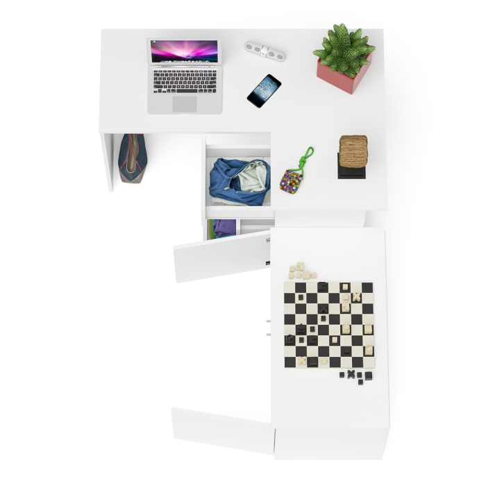 Угловые, Тумба широкая Мори 900 и угловой стол компьютерный Мори правый