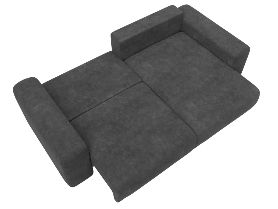 Диваны угловые в гостиную, Диван угловой Лига-056 НПБ угол универсальный, велюр BRUT