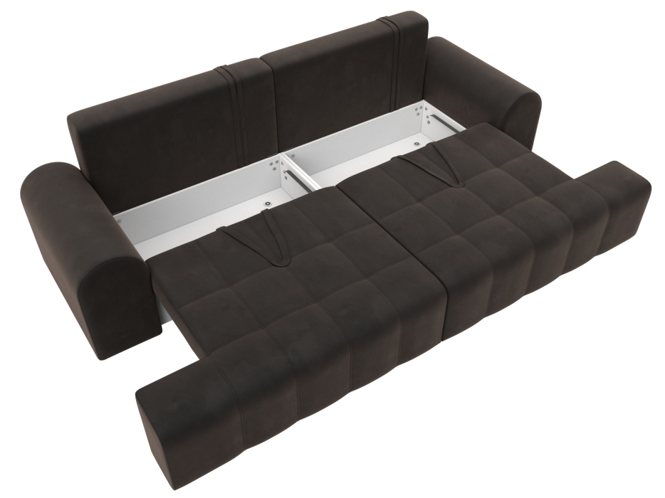 Диваны еврокнижки, Диван прямой Лига-080, велюр SEVEN