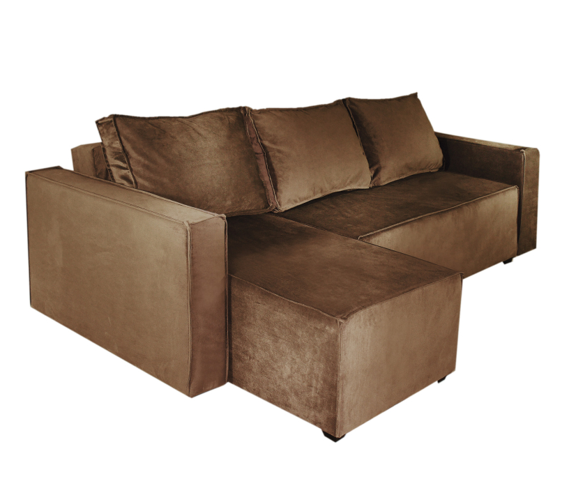 Диваны угловые в гостиную, Диван-кровать Лофт Люкс угловой  143, велюр