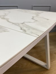 Стол Kenner AZ1400 раздвижной, керамика , опоры белые