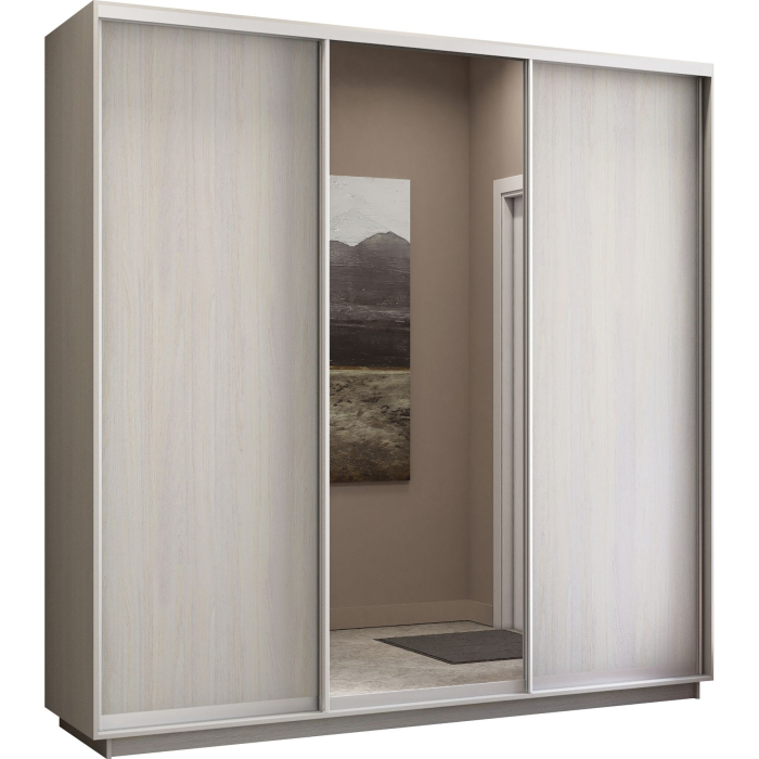 Шкафы-купе, Шкаф-купе Экспресс Медиум (1 зеркало) трио 2400 x 2100 x 600