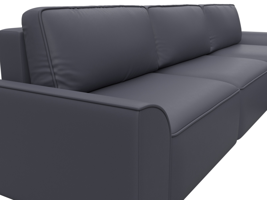 Диваны угловые в гостиную, Диван угловой Лига-048 НПБ лонг, экокожа GRIFON