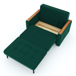 Диван- кровать Этро Вуд, велюр, 130